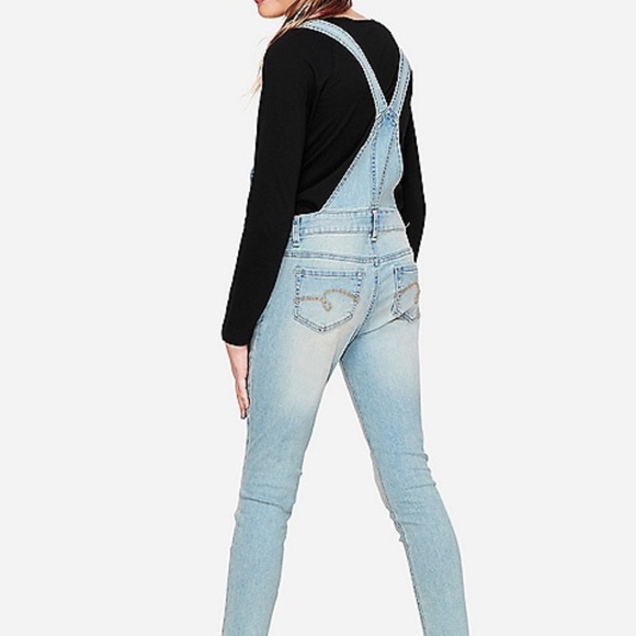 Justice Cat Destructed Super Skinny Overalls - Picture 2 of 2